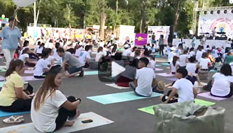 Международный день Йоги в Таразе