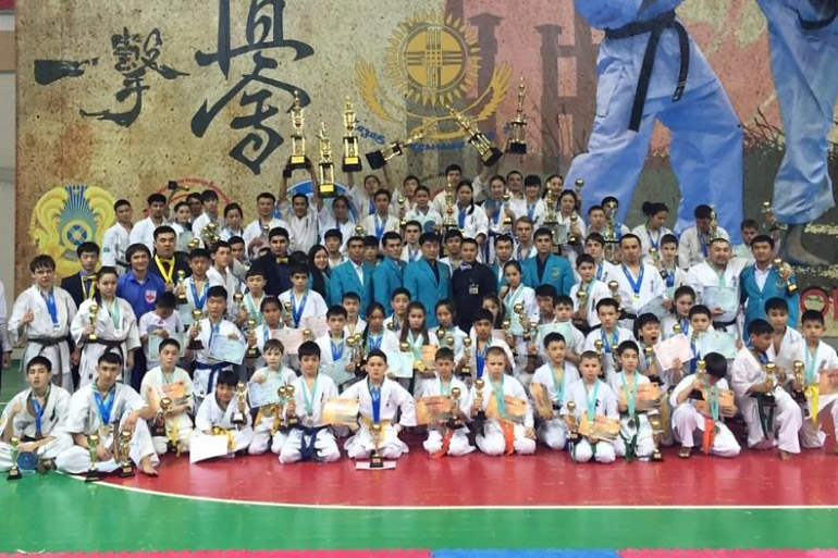 Жамбылские спортсмены заняли призовые места на Чемпионате РК по Киокушинкай-кан каратэ Жамбылские спортсмены заняли призовые места на Чемпионате РК по Киокушинкай-кан каратэ