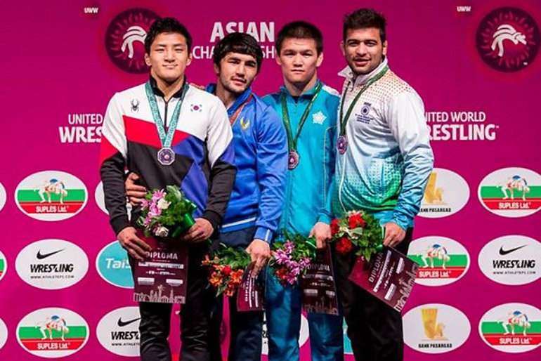 На чемпионате Азии по вольной борьбе жамбылский спортсмен занял 3 место
