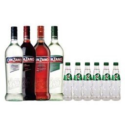 Cinzano 1 л (на выбор) + 7 UP 0,25 л 6 шт