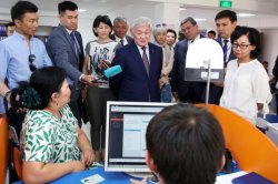 Министр труда РК посетил с рабочей поездкой Жамбылскую область