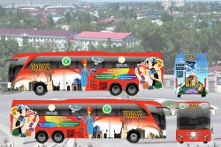 13 июля в Таразе запустят 2 туристических автобуса для школьников и студентов