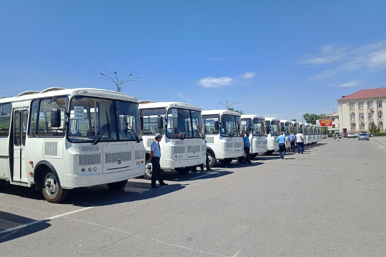 В Таразе заменили автобусы на четырех маршрутах