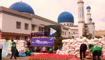 Благотворительная акция от центральной мечети Тараза