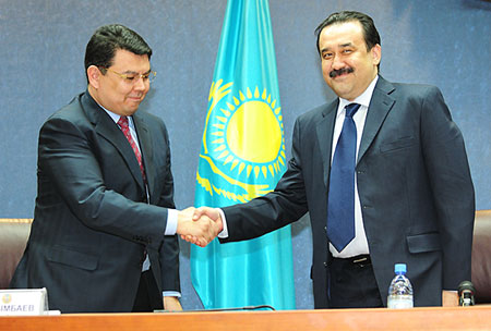 Премьер министр РК Карим Масимов назначает Каната Бозумбаева акимом Жамбылской области