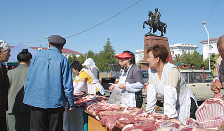 Сельскохозяйственная ярмарка в Таразе