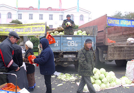 Продовольственная ярмарка в Таразе